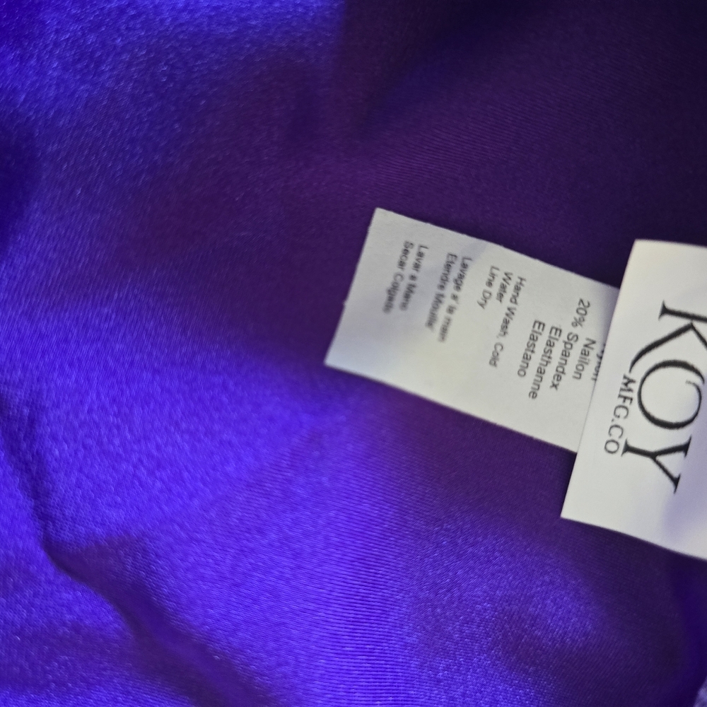 Shimmering Purple Holographic Bodysuit - Picture 3 of 3